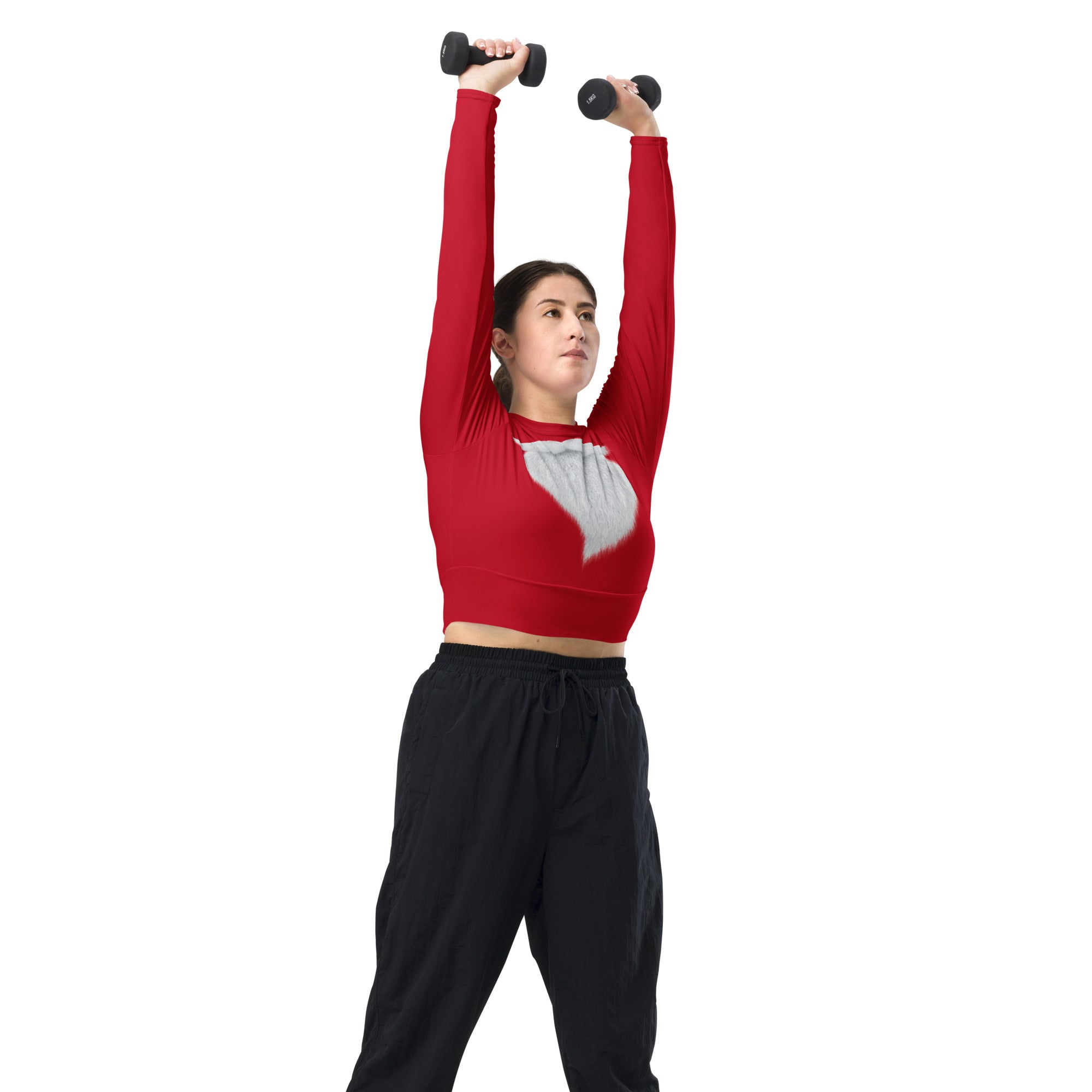 Not a Christmas Pajamas Cropped Top. Christmas Colors Streetwear or Activewear. WickedYo.